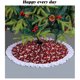 thumbnail image 3 of Liquidación Falda para Árbol de Navidad Xihbxyly Estampado de Nieve de Terciopelo Rojo, 3 of 4