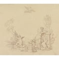 thumbnail image 2 of Edward Francis Burney 17x15 Black Ornate Wood Framed Double Matted Museum Art Print Titled - Designs for Illustrations to Beethoven's Works., 2 of 5