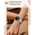 thumbnail image 5 of Wearlizer Metal Bracelet Compatible with Samsung Galaxy Watch 7/6/5/4, Enamel Stainless Steel Strap Women for Galaxy Watch FE/5 Pro/6 Classic/4 Classic/3/Active 2/Active, 20mm, 5 of 5