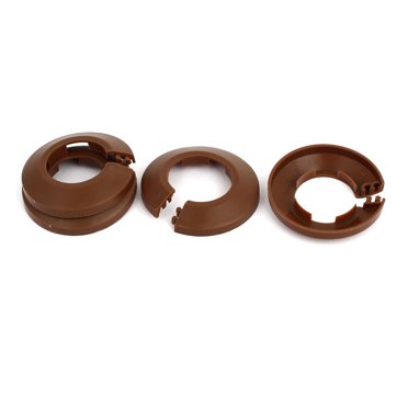 75mm Plastic Wall Flange Radiator Pipe Cover - Black, Fits 3" Pipes (Uxcell)