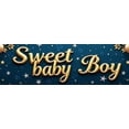 thumbnail image 3 of LUUFILx Sweet Baby Boy Backdrop Banner with Cute Teddy Bears Hearts Stars for Baby Shower Nursery Photography Props Decorations Party Supplies Background, 3 of 6
