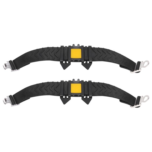 1 par de zapatos antideslizantes simples de 4 dientes que cubren los zapatos de senderismo de nieve para escalada