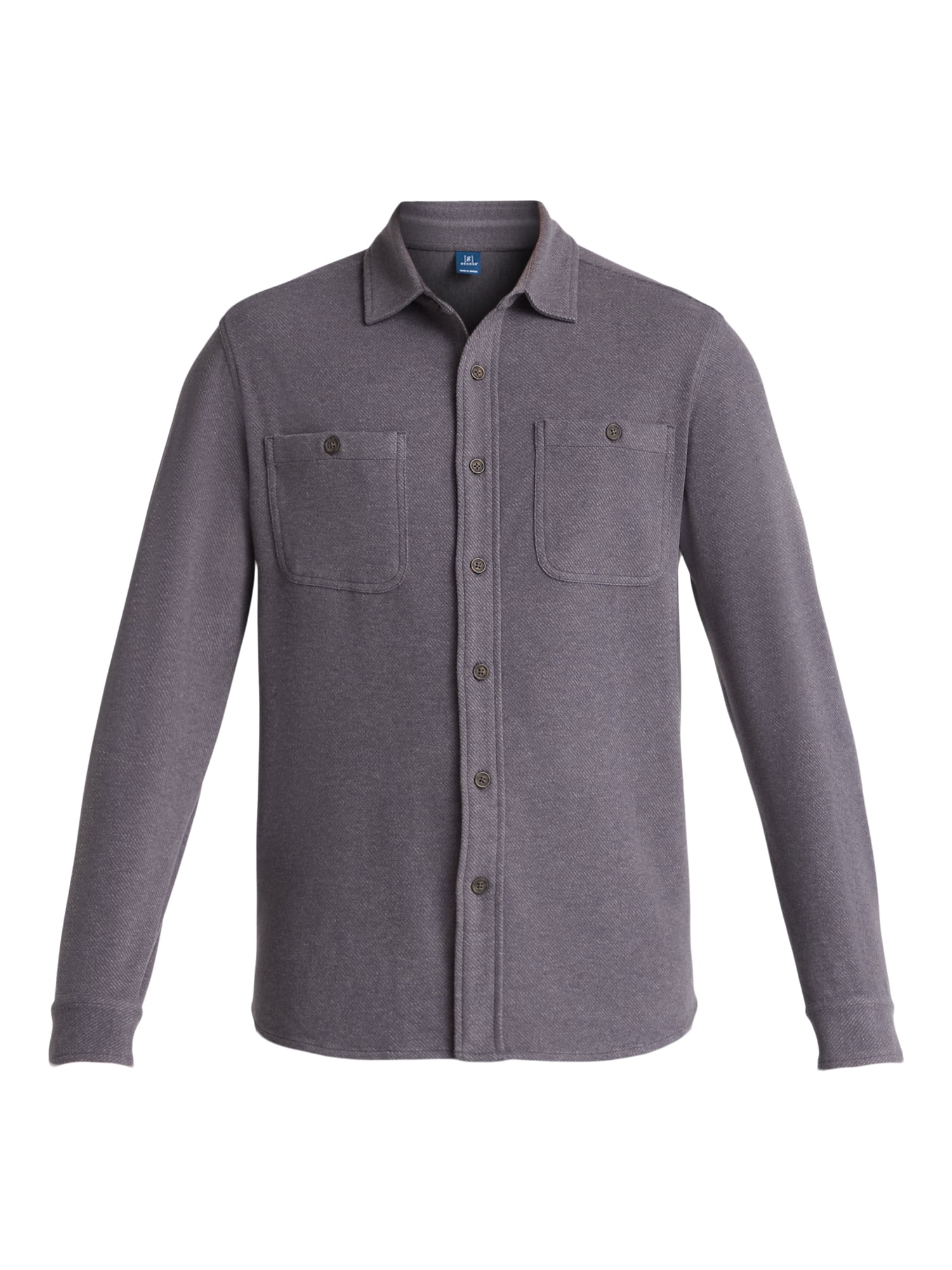 George Men's and Big Men's Brushed Knit Button Down Shirt, Sizes S-3XL