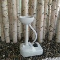 thumbnail image 2 of Portable Camping Sink w/Towel Holder & Soap Dispenser,Hand Wash Basin Stand w/Rolling Wheels - for Outdoor Events, Gatherings, Worksite & Camping, 2 of 6