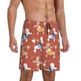 thumbnail image 2 of KLL Chien Caniche Mignon pour Hommes, Shorts de Pyjama Doux pour Hommes, Bas de Pyjama pour Hommes - 4TG, 2 of 6