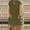 *Army Green, variant on U Women's Linen Blend Short Sleeve V Neck Loose Fit Dress ,Solid Color Casual Summer Midi Dress Green^,Womens Plus XXL