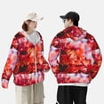 thumbnail image 6 of Sigee Autumn Maple Leaves Print UPF50+ Men's Sun Protection Hoodie Shirt SPF UV Shirt Long Sleeve Fishing Outdoor Lightweight, S-3XL, 6 of 9