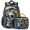 Multicolour 3, variant on Gothic Skull Floral Backpack with Lunch Box Sugar Skull Flower Lightweight Large Travel Work Laptop Backpacks Set Casual Daypacks