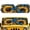 Black Floral, variant on Pzuqiu Camouflage and Wolf Front Windshield Sun Shade, Polyester Bolck UV Rays Off-Road Vehicle Sun Shield for Road Trip Off-road Interior