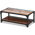 thumbnail image 2 of End Table Inlife Coffee Table Open Shelf Storage for Living Room Solid Acacia Wood, 2 of 8