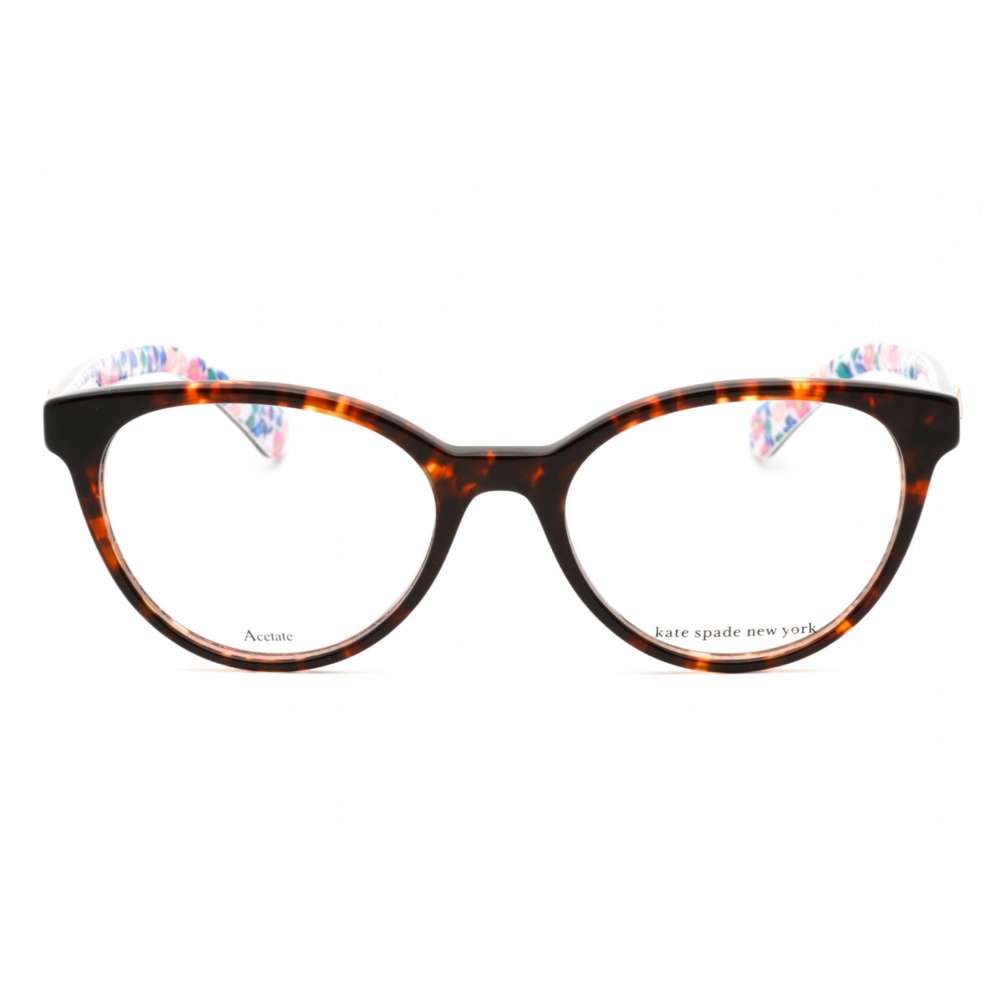 Kate Spade KS Gela Plastic Womens Oval Eyeglasses Havana 50mm Adult