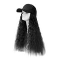 thumbnail image 1 of TIEVOSA Baseball Cap Hair Wave Curly Hairstyle Adjustable Wig Hat Attached Long Hair, 1 of 1