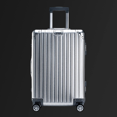 thumbnail image 3 of Set de 3x Maletas para Viaje: Carry On 20, Documentada 29 y Bolsa de Cosmeticos 6 Minimalista & Elegante de Aluminio Vom Wald® - Color Plateado, 3 of 6