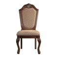 thumbnail image 2 of Beige And Cherry Solid Back Side Chairs (Set Of 2), 2 of 5