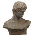 thumbnail image 1 of Benzara BM177156 Sculpture en Buste de Grenier Patiné en Résine - Marron et Gris, 1 of 1