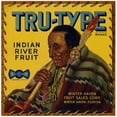 thumbnail image 3 of Anonymous 12x12 Black Modern Framed Museum Art Print Titled - Tru-Type Brand Fruit Label (1936), 3 of 5