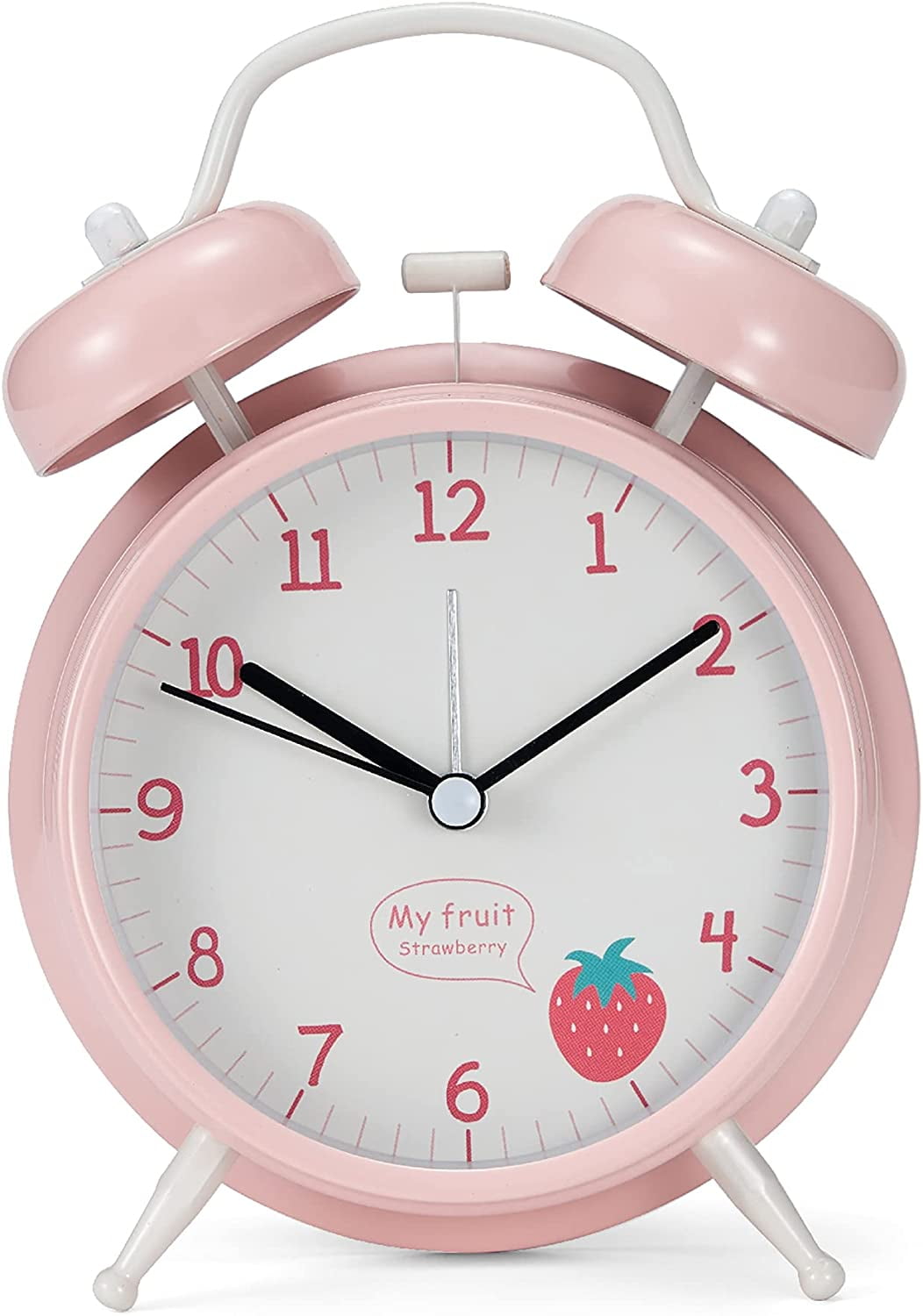 TIMPCV Alarm Clock for Bedroom for Teen Girls Cute Student Pink Clock