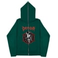 thumbnail image 2 of Sudaderas Y2K de chica oscura europea y americana para hombres y mujeres, sudaderas con capucha góticas para parejas, sudadera de Cremallera larga Harajuku, 2 of 4