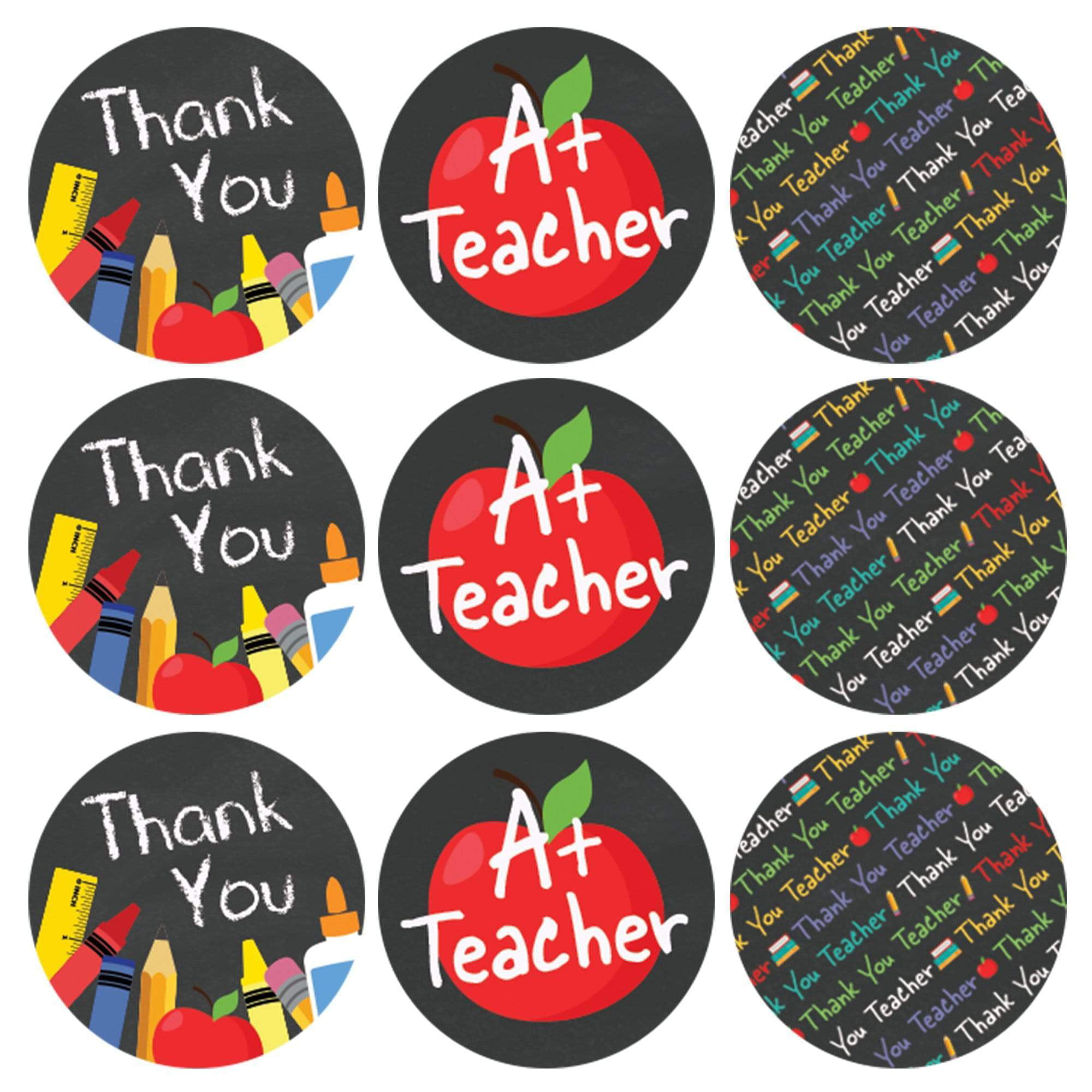 24 Personalised Thank You Teacher Labels End Of Year Thank You Seals 