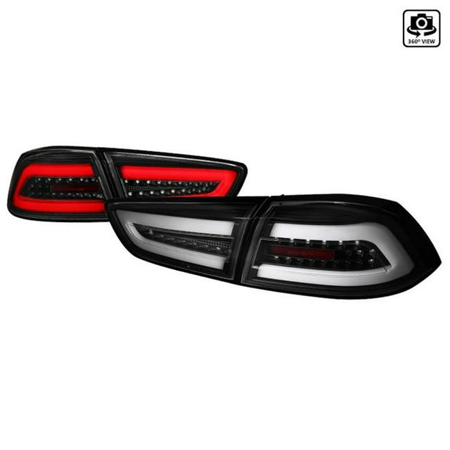 Evo X LED Tail Lights for 2008-2017 Mitsubishi Lancer - Matte Black