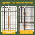 thumbnail image 4 of Yaheetech 16 Panels Foldable Metal Puppy Fence with Door, 31.5″ H, Black, 4 of 9