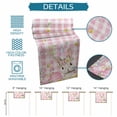 thumbnail image 6 of Table Runner - 48 Inch Long, Pink Easter Kitchen Dining Table Runner Dresser Scarves, Spring Easter Bunny Eggs Floral Buffalo Plaid Farmhouse Decor for Coffee Tables Wedding Party Banquet, 6 of 8