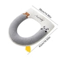 thumbnail image 3 of Meitianfacai Thickened Toilet Seat Cover with Carrying Handle, Winter Warm Removable Toilet Seat Cushion with Non-Slip Design, Soft Polyester Toilet Seat Protector for All Seasons Home Use, 3 of 6