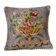 thumbnail image 3 of Funda de almohada decorativa de 48x48cm, funda de almohada cuadrada con estampado Floral lavable a máquina, multifuncional para el hogar y la Oficina Gris, 3 of 8