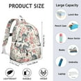 thumbnail image 6 of Cute Dinosaur Pattern Backpack for School,Cute School Bag,Schoolbag with Adjustable Shoulder Straps & Padded Back,13.4"x11"x4.7", 6 of 6