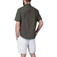 thumbnail image 2 of The American Outdoorsman Blackfoot River Short Sleeve Performance Fishing Shirt (Jungle Green2, XL), 2 of 3