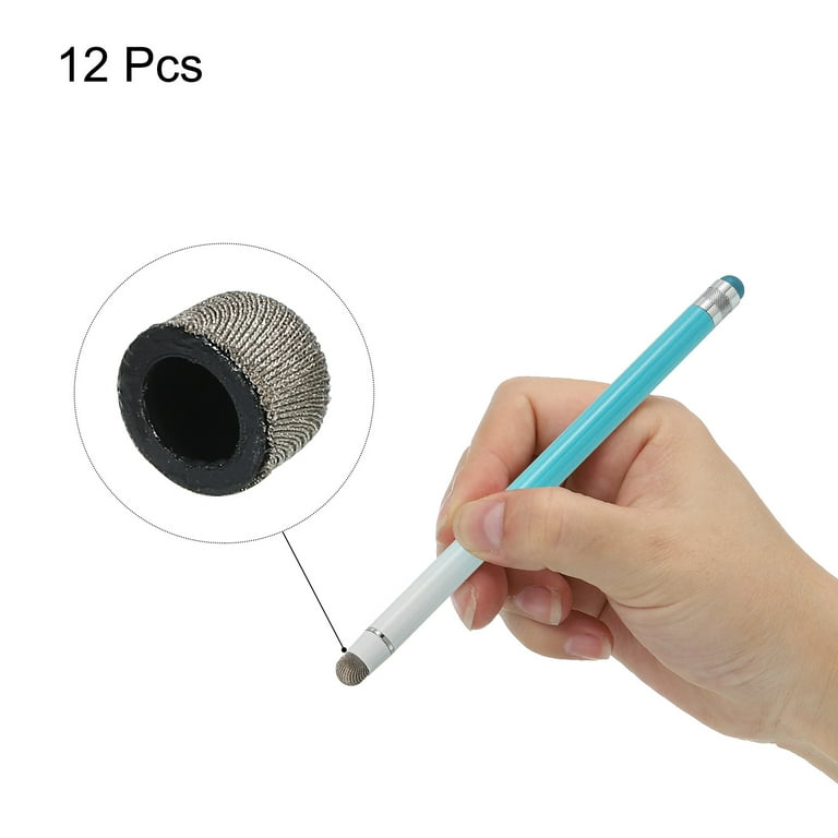 12pcs Stylus Pen Tips Conductive Mesh Fiber Capacitive Screen Pens