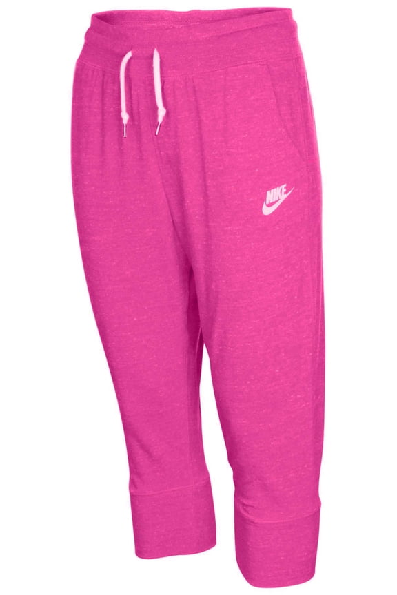 Big Girls' (7-16) Gym Vintage Casual Capris-Heather Magenta