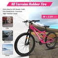 thumbnail image 5 of 26 Inch Dual Suspension Mountain Bike with Disc Brakes, 21-Speed Steel Frame All Terrain MTB for Men and Women, 85% Pre-Assembled Outdoor Cycling Bike for Trail Riding and Touring, 5 of 10