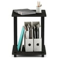 Furinno Simplistic Espresso/Black End Table Set of Two
