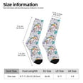 thumbnail image 2 of Vsdgher Unicorn DoingYoga Crew Socks for Men & Women, Breathable Casual Athletic Ankle Socks, 2 of 6