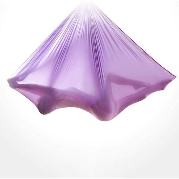 Jinsinto Aerial Yoga Hammock, Aerial Silk Equipment, Aerial Yoga Hammock, Aerial Yoga Swing Flight Sling, Pilates Yoga Swing,Purple,5m