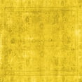thumbnail image 1 of Ahgly Company Machine Washable Indoor Square Persian Yellow Traditional Area Rugs, 7' Square, 1 of 4