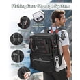 thumbnail image 2 of Fishing Backpack with 4 Tackle Boxes, Fishing Bag with Rod Holder & Safety Compass & Cooler, Gifts for Fishermen, 2 of 18