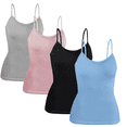 thumbnail image 1 of Set 4 Blusas Mujer Tirantes Unitalla Casual Blusa Crop Top Dama, 1 of 5