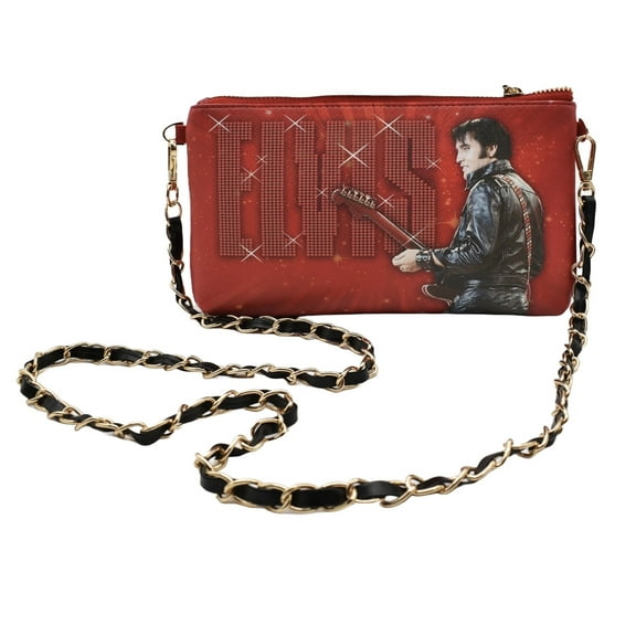 Elvis Presley red handbag wristlet and shoulder chain 68’ comeback concert