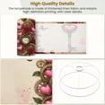 thumbnail image 4 of Linen Drum Lampshades Vintage Heart Key Clock Roses Butterflies 13"x13"x10" Light Shade for Table Lamps Floor Lamp Shades Lampshade Replacement Assembly Required, 4 of 8
