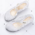 thumbnail image 5 of Bxsruta Girls' Comfortable Thick-Soled Jelly Crystal Princess Sandals for Spring Summer, 5 of 8