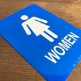 thumbnail image 3 of TRADESAFE Womens Restroom Sign, Women Restroom Symbol, 7” x 10”, 40 Mil Aluminum Bathroom Door Signs, 3 of 6