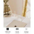 thumbnail image 4 of White Nightstand with Outlet, Modern Bedside Table with Storage Drawer and Open Wood Shelf, for Living Room, Bedroom and Small Spaces, Accent Night Stand with Solid Wood Legs, Easy Assembly, 4 of 16