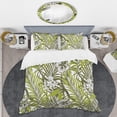 thumbnail image 2 of Designart 'Tropical Palm Leaves I' Mid-Century Modern Duvet Cover Set, 2 of 4