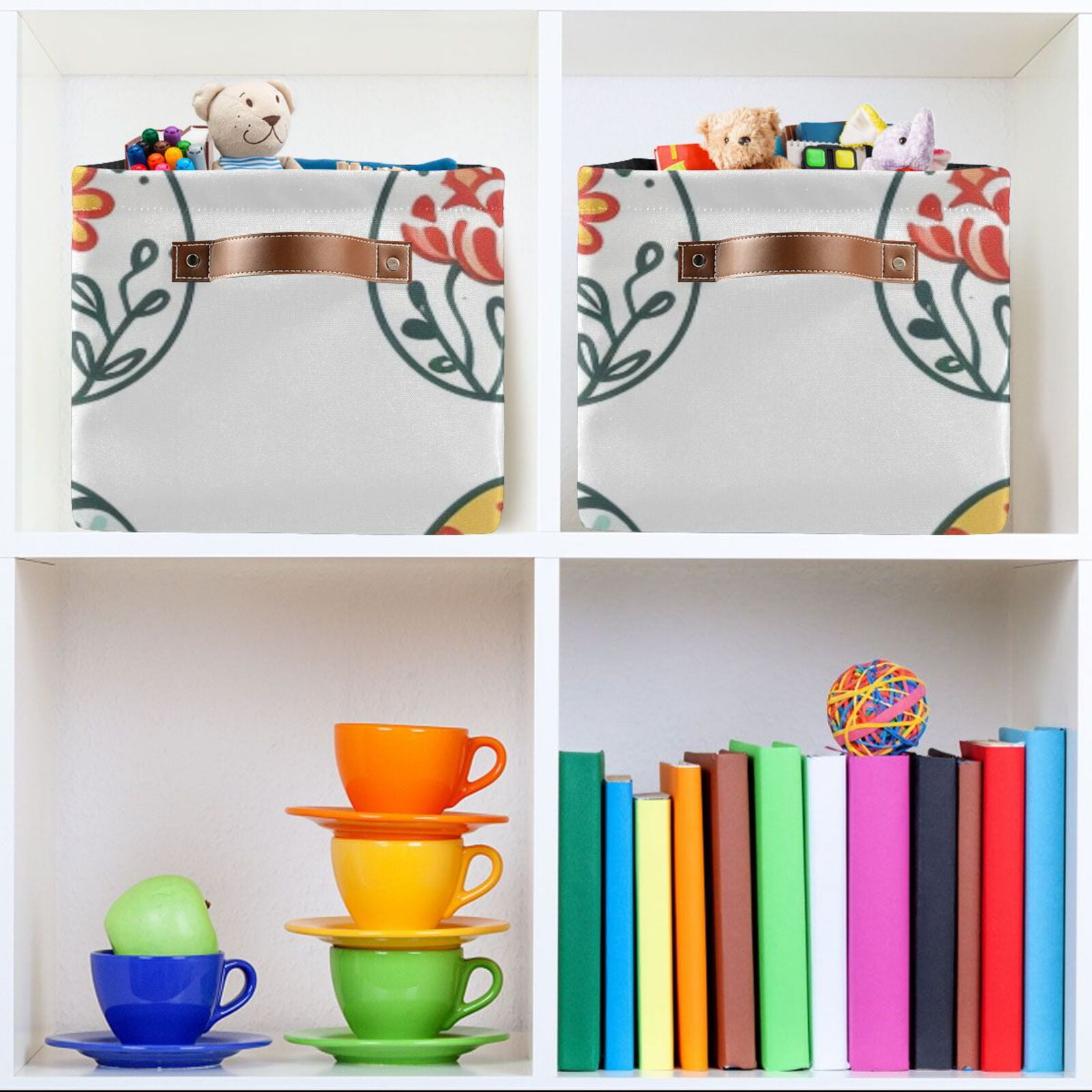 Full Easter Eggs Storage Bins Baskets With Handles Storage Box Clothes Organizer Organization Toys