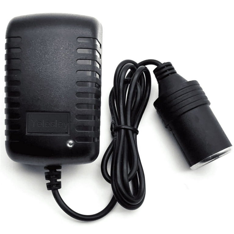 Car Cigarette Lighter Converter Plug Adapter 110V-240V AC Wall Power To 12V  DC 