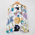 thumbnail image 5 of Adventure Time Women's Pajama Top 3D Digital Print Sleepwear Trendy Crewneck Pullovers Long Sleeve Shirts XS, 5 of 8