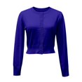 thumbnail image 4 of MSJUHEG Crop Cardigan Crew Neck Button Down Cropped Knit Cardigan Open Front Hooded Lightweight Cardigans Crop Cardigan Sweater Coat for Fall and Winter C Xl, 4 of 5