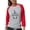 Heather/Red, variant on CafePress - Three Cats Ago Humorous Long Sleeve T Shirt - Womens Baseball Tee